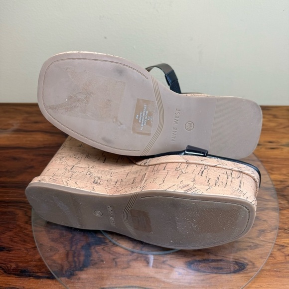 Nine West Rapps Platform Wedge Sandal - smoke black - Picture 14 of 15